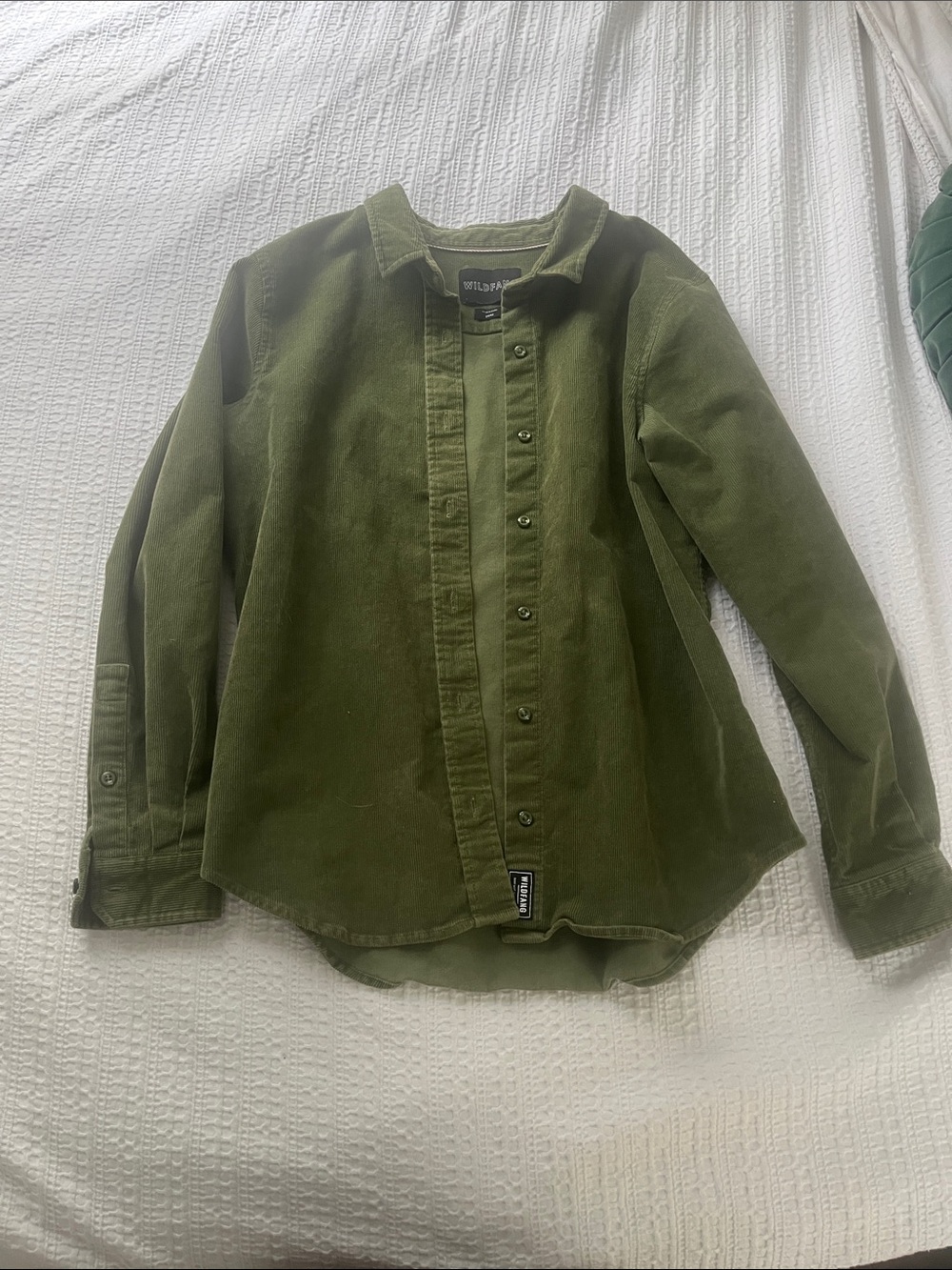 wild fable Olive Corduroy Button-Up Shirt